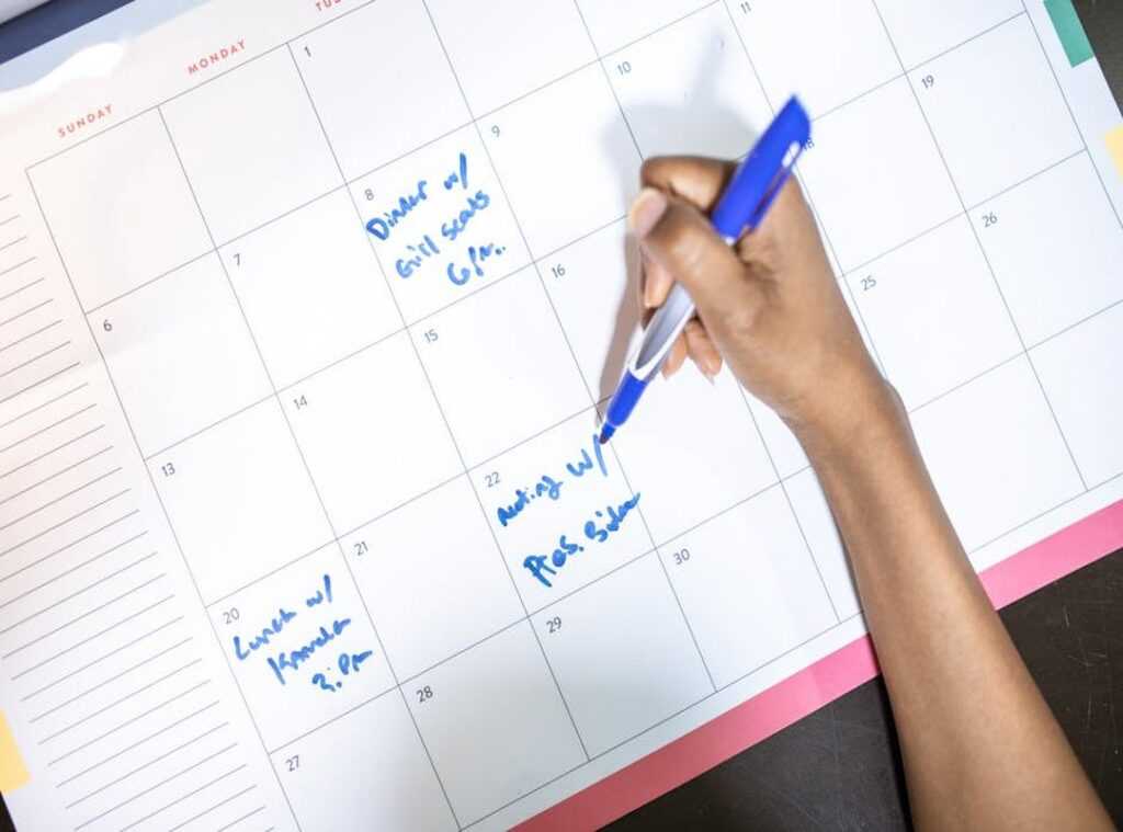 family calendar planning